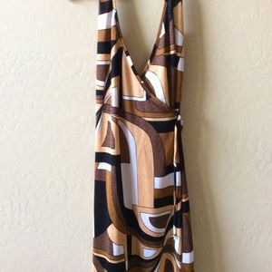 Geometric pattern dress Vintage style EUC